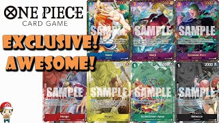 Stunning, Exclusive One Piece TCG Prize Cards Revealed! (One Piece TCG News)