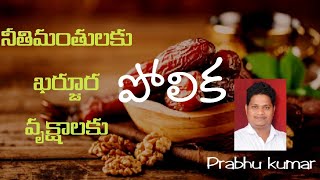 ఖర్జూర వృక్షం - నీతిమంతులు|| Church of Jesus Christ || By Prabhu Kumar||