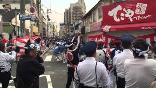 高石だんじり祭り2015 高磯 ライフ前