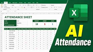 How to Create Attendance Sheet in Excel Using AI | Smart Attendance Tracker