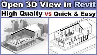 Open 3D View in Revit Tutorial