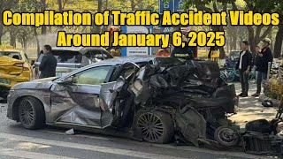 Compilation of China's Traffic Accident Videos Around January 6, 2025  2025年1月6日左右中国交通事故合集