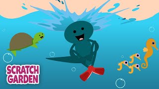 Salamander Yoga - Let's Go Underwater! | 5-minute Yoga Break | Scratch Garden