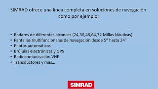 Equipos marinos de navegación comercial SIMRAD