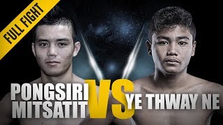 ONE: Full Fight | Pongsiri Mitsatit vs. Ye Thway Ne | Devastating Knees | May 2016