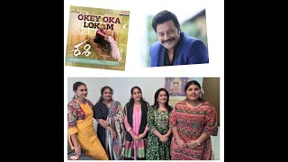 oke oka lokam nuvve song | Saikumar | gari appreciation to Singapore fans about the | Sashi song |