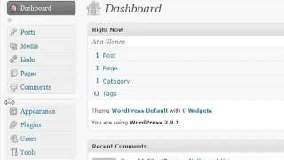 Wordpress Tutorial For Beginners Part 2 - Dashboard