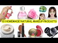 10 DIY natural makeup & skincare products making at home | Homemade organic beauty products