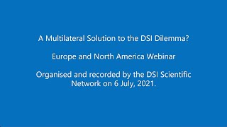 DSI Scientific Network July 2021 Webinar -Europe \u0026 North America-