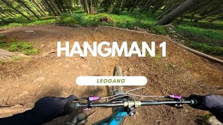 NEW Hangman 1 Bikepark Leogang Trail Review ganze Strecke Full Run POV RAW