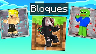 Estamos ATRAPADOS en BLOQUES GIGANTES en Minecraft!