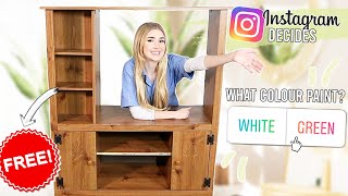 Instagram Followers Control My Furniture Flip !! *FREE furniture old to NEW*