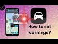 How to set warnings for red light cameras in TomTom Go?