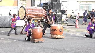 山郷杉太鼓　若杉　祝い太鼓　第19回智頭町来んさい、見んさい、おどりん祭