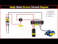 Single Motor Reverse Forward Diagram