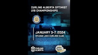 Alberta Optimist Girls U18 Provincial Championships Semifinal - Desormeau vs Whitbread