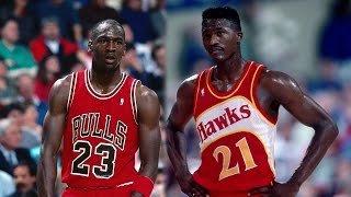 Dominique Wilkins VS Michael Jordan | 'Nique 57 Points, MJ 41 | 12.10.86