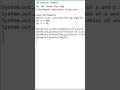 Arithmetic Operator java program #short #java #shorts #ytshorts #viral #javaprogramming #javaprogram
