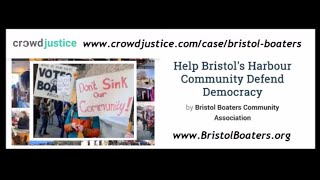 Bristol Boaters Mandy Sharman Sabina Douglas, BCC Rent Hike crowd funder w Joanna Booth Tony Gosling