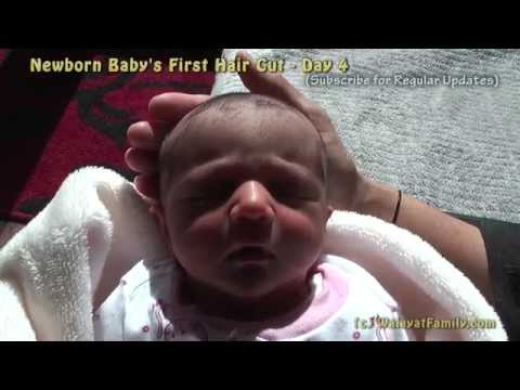 Newborn Baby's First HairCut (Day 4) Newborn Baby's First HairCut (Day 4)