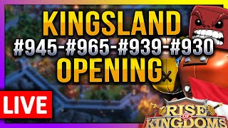 Kingsland Opening: #945 vs #965 \u0026 #939 vs #930 LIVE 🔴 Rise of Kingdoms ROK