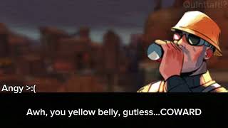 Engineer Tf2 voice lines (from cute, to low and hot)