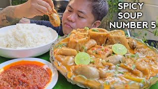 SPICY SOUP NUMBER 5 | BULALO | BAT \u0026 BALLS | BALAT NG BAKA | OUTDOOR COOKING | MUKBANG PHILIPPINES