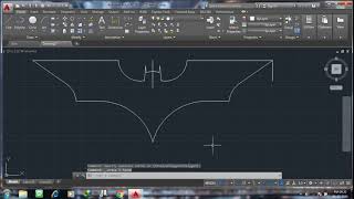 How to draw Batman logo in AutoCad|   ऑटोकैड में बैटमैन डिजाइन कैसे बनाएं