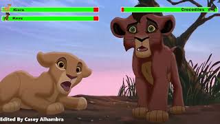The Lion King II: Simba's Pride (1998) Crocodile Attack with healthbars