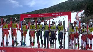Ski Alpin Team parallel Event Soldeu semi Final and Final Highlights