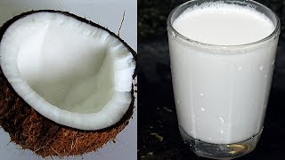 தேங்காய் பால் அரை முடி தேங்காயில் திக்காக எடுப்பது எப்படி | COCONUT MILK