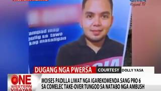 One Western Visayas: Moises Padilla Ipaidalom sa COMELEC Control