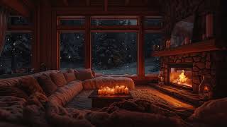 Relaxing Piano \u0026 Fireplace Sounds | A Warm, Peaceful Room for Better Sleep