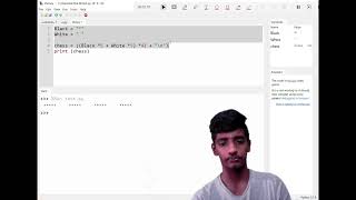 Python Program to print chessboard - One line Program from our student
