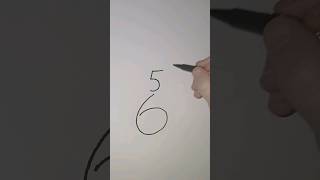 The Best Drawing Lion Trick Using Number 56 #drawing #shortvideo #shorts #short #youtubeshorts #art