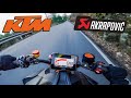 2020 KTM 1290 Superduke R (190 hp) AKRAPOVIC FULL EXHAUST - POV Drive on ROAD