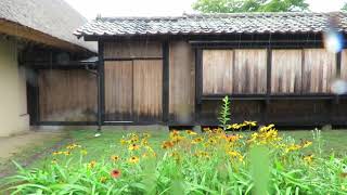 遠野　伝承園の雨