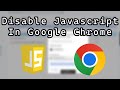 How to Disable Javascript on Google Chrome (Stop Websites Using Javascript)