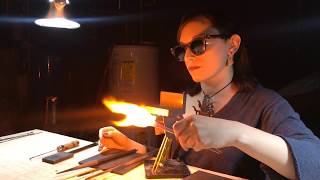 Flameworked Shot Glass Demonstration