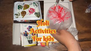 Easy\u0026#fun #activity  #kids on #holi/ Holi #craft for kids  / Holi #decoration idea