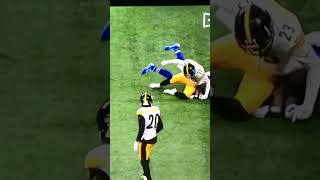 Steelers #23 Damontae Kazee hit against Colts #11 Michael Pittman.