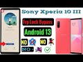 Sony Xperia 10 III (Android 13) Frp Bypass-2024 / All Sony Xperia Google account bypass Without Pc