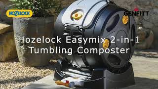 Hozelock Easymix 2-in-1 Tumbling Composter @Hozelockcom #composter