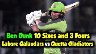 Ben dunk Hard Strikes | Lahore Qalandars vs Quetta Gladiators | Match 16 | PSL 5| M1O1
