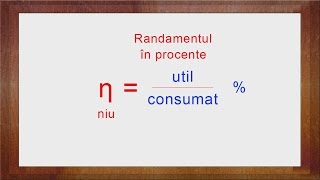 Fizica: Randamentul | WinSchool