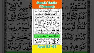 Surah Yasin (yaseen) Ayat-62-66 ( Beautiful Quran Recitation ) ❤️♥️ #shorts #trending #quran #viral
