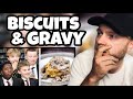 Brit Reacts to British Highschoolers Try Biscuits and Gravy for the First Time!