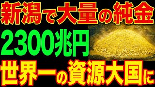 新潟の離島で大量の金が噴出！日本が世界一の資源大国に