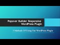 How To Add Popover Into Your Website - Popover Builder Responsive WordPress Plugin