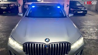 דיגום רכב BMW 740i במערכות הבהוב וכריזה סמויות לחלוטין מבית EE911